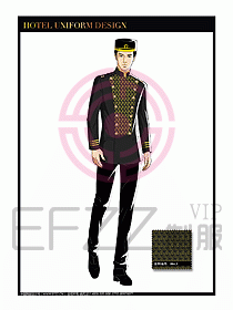 酒店門童保安行李生制服設計915