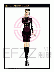 酒店門童保安行李生制服設計914