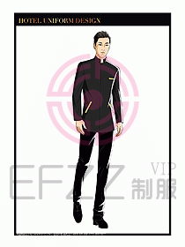 酒店門童保安行李生制服設計918