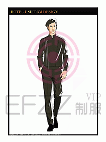 酒店門(mén)童保安行李生制服設(shè)計(jì)931