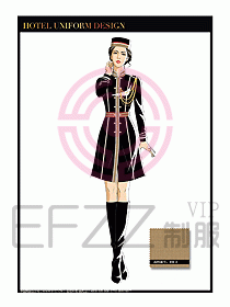 酒店門童保安行李生制服設(shè)計(jì)933