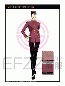 酒店門童保安行李生制服設計953
