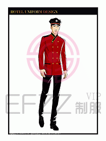 酒店門童保安行李生制服設計982