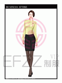 專賣店營業(yè)員職業(yè)裝設(shè)計圖1290