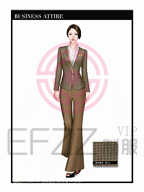 專賣店營業員職業裝設計圖1287