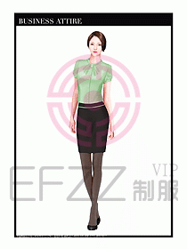 專賣店營業員職業裝設計圖1295