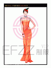 KTV夜總會咨客制服設計圖303