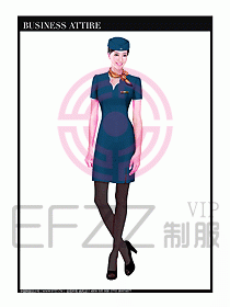 職業(yè)空姐制服設計圖555