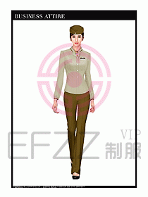 職業空姐制服設計圖592