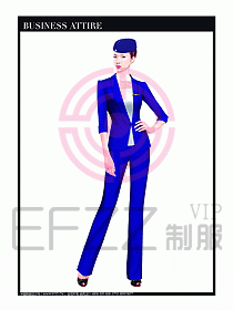職業(yè)空姐制服設計圖607