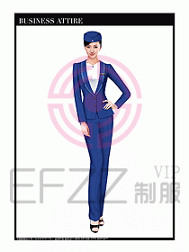 職業(yè)空姐制服設計圖619