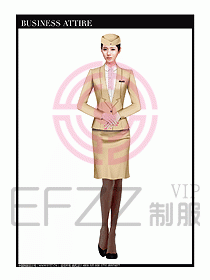 職業空姐制服設計圖621