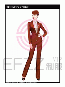 職業空姐制服設計圖624