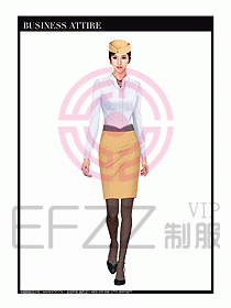 職業空姐制服設計圖632