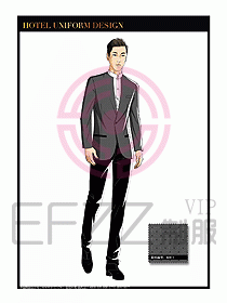 酒店大堂服務員制服設計769