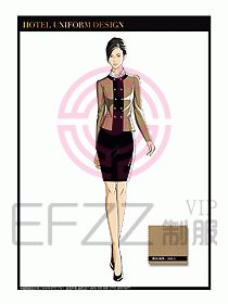酒店大堂服務員制服設計774