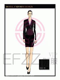 酒店大堂服務員制服設計785