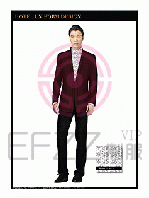 酒店大堂服務(wù)員制服設(shè)計(jì)796