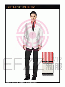 酒店大堂服務(wù)員制服設(shè)計(jì)801