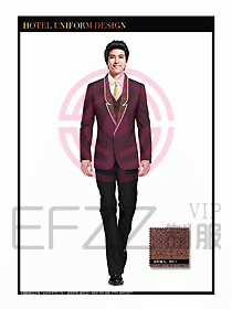 酒店大堂服務員制服設計807