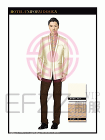 酒店大堂服務員制服設計813