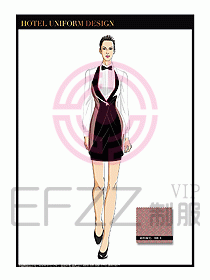 酒店西餐服務(wù)員制服設(shè)計1034