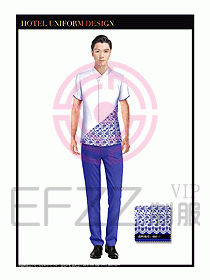 酒店中餐服務員制服設計1501