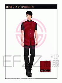 酒店中餐服務(wù)員制服設(shè)計1540