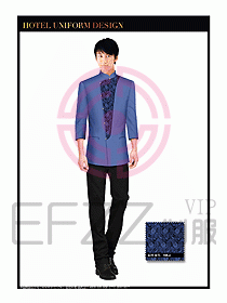 酒店中餐服務員制服設計1544