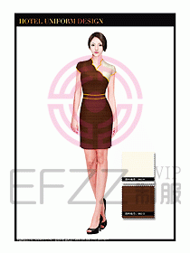 酒店中餐服務(wù)員制服設(shè)計(jì)1546