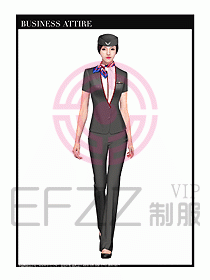 職業裝空姐服制服設計圖670