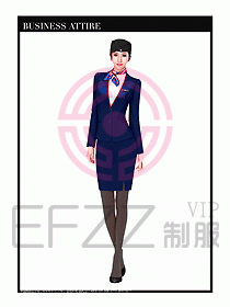 職業裝空姐服制服設計圖666
