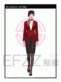 職業裝空姐服制服設計圖709