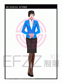 職業(yè)裝空姐服制服設(shè)計(jì)圖721