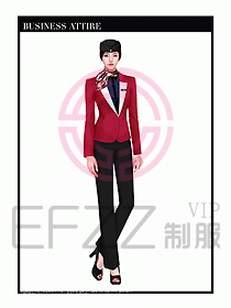 職業(yè)裝空姐服制服設(shè)計(jì)圖724