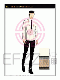 酒店門童保安行李生制服設計1000