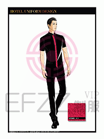 酒店中餐服務(wù)員制服設(shè)計1619