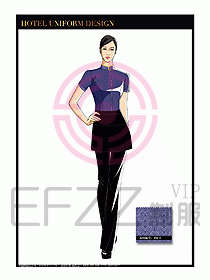 餐飲中餐傳菜員制服設計109