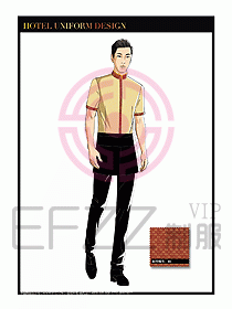 餐飲中餐傳菜員制服設計108