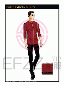 餐飲中餐傳菜員制服設計113