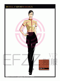 餐飲中餐傳菜員制服設計111