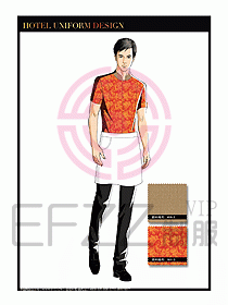 餐飲中餐傳菜員制服設計119