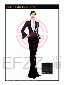 酒店制服西餐咨客服裝設(shè)計(jì)451
