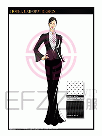 酒店制服西餐咨客服裝設計458