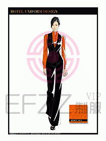 酒店制服西餐咨客服裝設(shè)計(jì)456