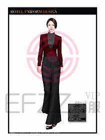 酒店制服西餐咨客服裝設(shè)計(jì)464