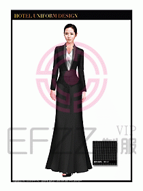 酒店制服西餐咨客服裝設計468
