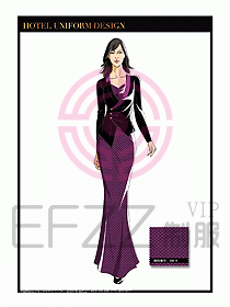 水療SPA咨客迎賓制服設計350