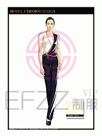 SPA會所服務生制服設計圖405