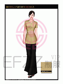 按摩技師美容制服設(shè)計1195